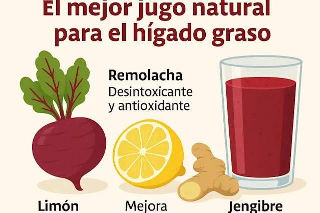 El mejor jugo natural para limpiar el hígado graso
